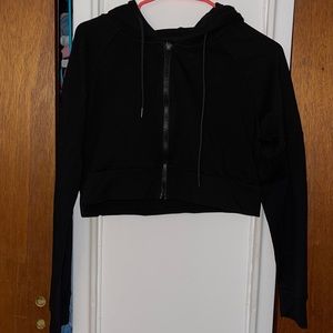 TSL collection cropped hoodie